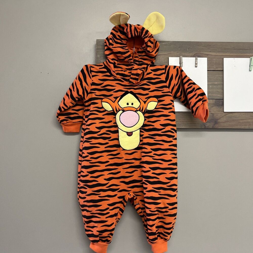 Winnie The Pooh Tigger Jumpsuit Baby 12 Month Disney One Piece Embroidered